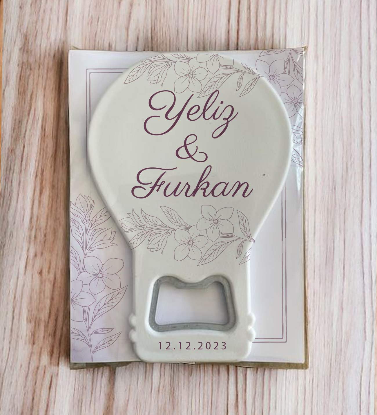 Nikah - Düğün - Nişan Balon Açacak Magnet Hediyesi 30 adet 007