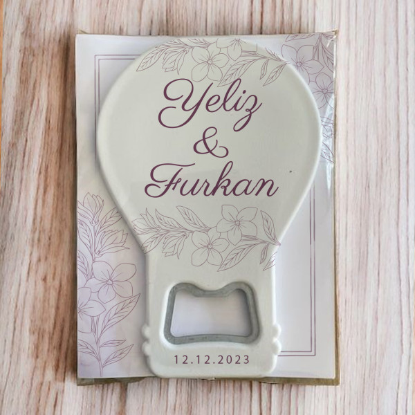 Nikah - Düğün - Nişan Balon Açacak Magnet Hediyesi 30 adet 007