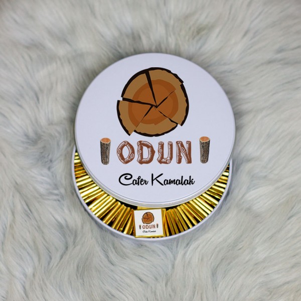 Odun Metal Kutuda Çikolata 100 Adet 001