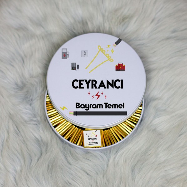 Ceyrancı Metal Kutuda Çikolata 100 Adet