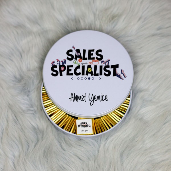 Sales Specialist Metal Kutuda Çikolata 100 Adet