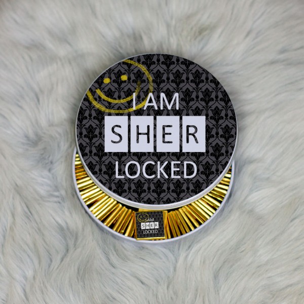 I Am Sherlocked Metal Kutuda Çikolata 100 Adet 002