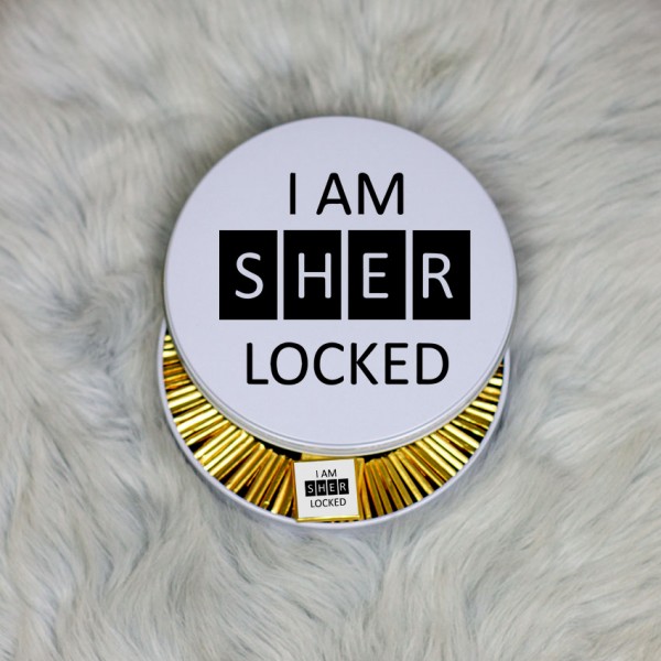 I Am Sherlocked Metal Kutuda Çikolata 100 Adet 001