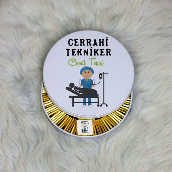 Cerrahi Tekniker Metal Kutuda Çikolata 100 Adet