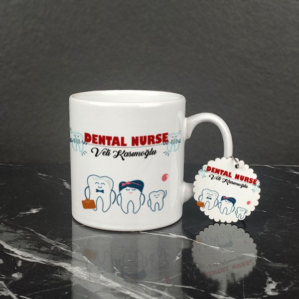 Dental Nurse Kupa Bardak ve Anahtarlık Set 002