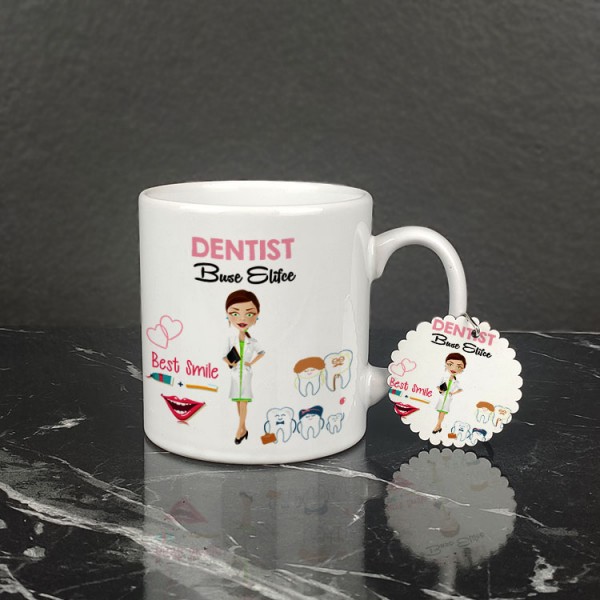 Dentist Kupa Bardak ve Anahtarlık Set