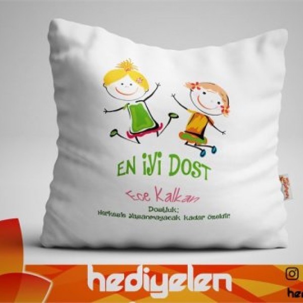 En İyi Dost Tasarımlı Yastık