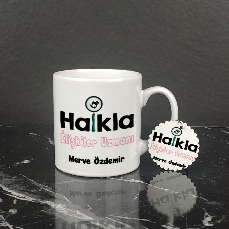 Halkla İlişkiler Uzmanı Kupa Bardak ve Anahtarlık Set