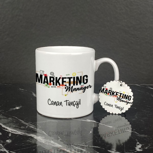 Marketing Manager Kupa Bardak ve Anahtarlık Set